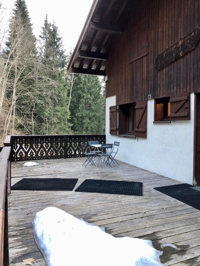 Chalet en pleine nature avec 2 appartements pour 6 ou 8 qui peuvent être réunis en 1 pour 14 personnes Saint-Gervais-les-Bains Exterior foto